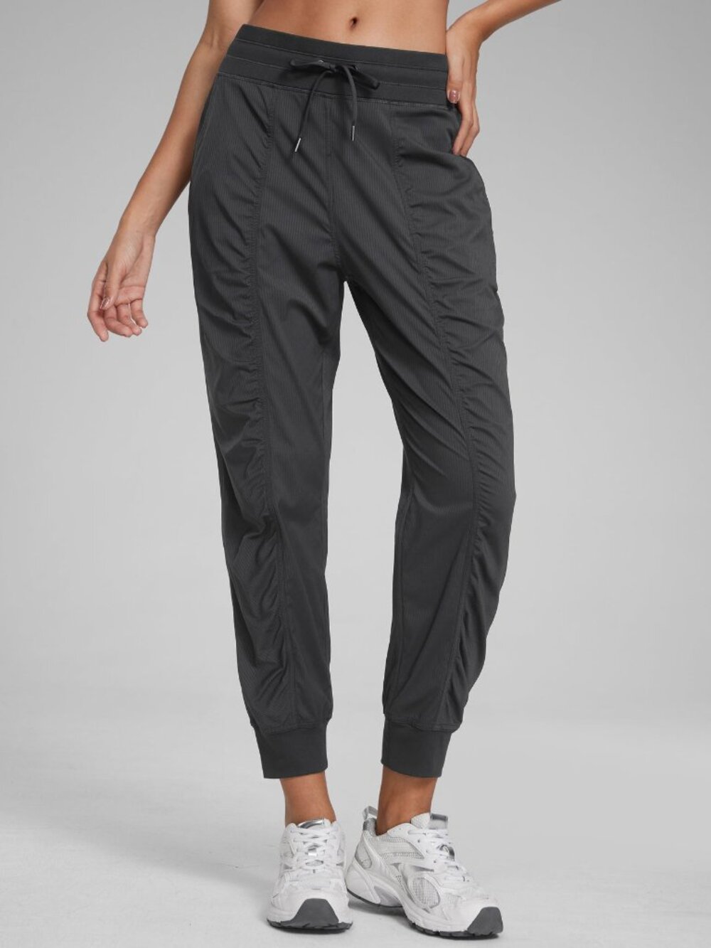 Striped Ruched Pocket Jogger 26''